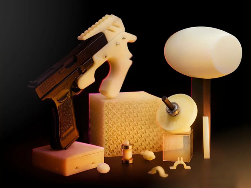 Pièces imprimées en 3D avec la résine Industrial Nylon-like